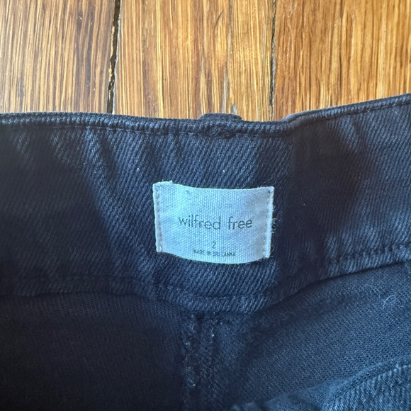 Aritzia Wilfred Modern Cargo Jeans High Rise In Black Size 2 - Picture 8 of 14